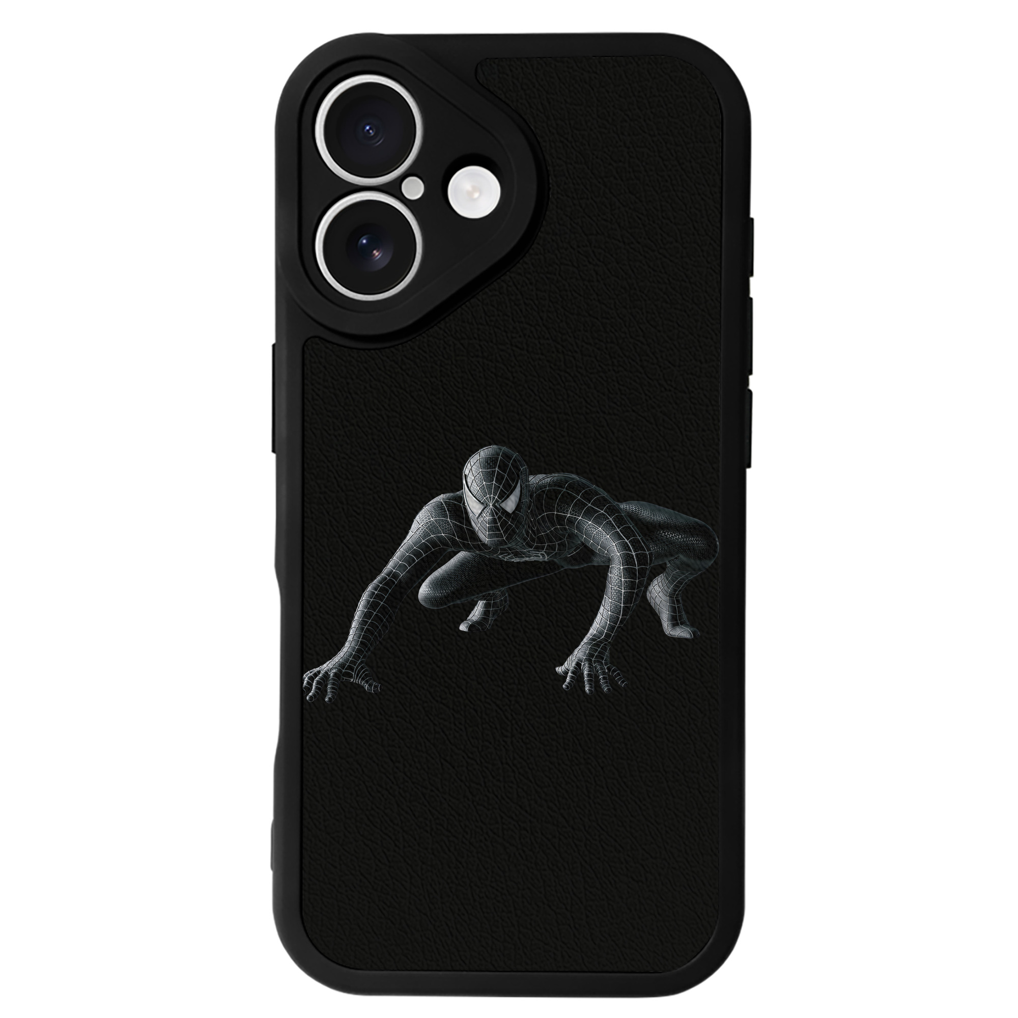 （画像用） Spider Man スパイダーマン 【iPhone 16シリーズ対応】シリコンスマホケース（レザー調） 材質：シリコン